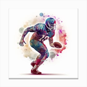 American Football Player Canvas Print