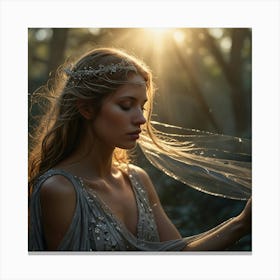 Fairy In The Forest Canvas Print