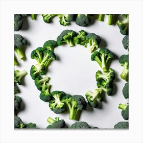 Broccoli In A Circle Canvas Print