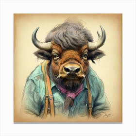 Bison 12 Canvas Print