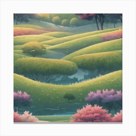 Landscape Painting 42 Canvas Print