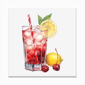 Cherry Lemonade 5 Canvas Print