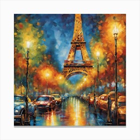 Paris At Night Canvas Print