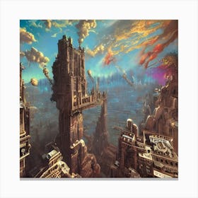 Futuristic City 7 Canvas Print