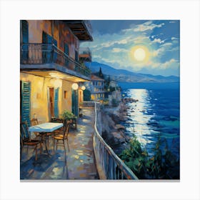 Seascape Sonata in Strokes Canvas Print