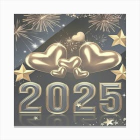 New Year 2025 Canvas Print