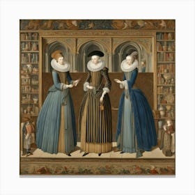 The Three Ladies Waldegrave Canvas Print