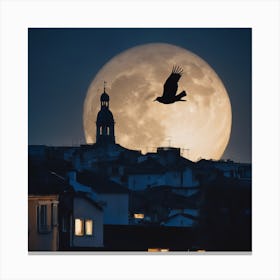 Full Moon In The Sky Canvas Print