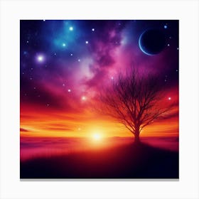 Tree In The Sky 38 Canvas Print