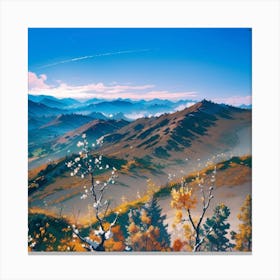 Mountain Scene Canvas Print