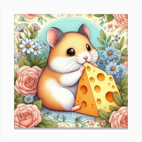 A cute hamster 3 Canvas Print