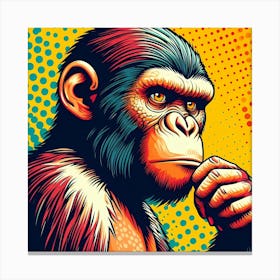 Pop Chimpanzee Canvas Print