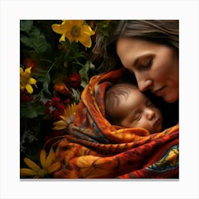 Mother And Child Canvas Print