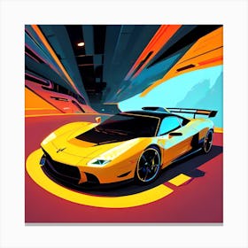 Futuristic Sports Car 28 Canvas Print