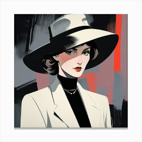 Elegant woman 5 Canvas Print