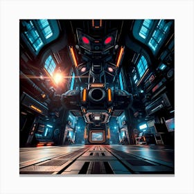 Futuristic Space Station Canvas Print