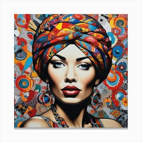 Woman With A Turban Canvas Print