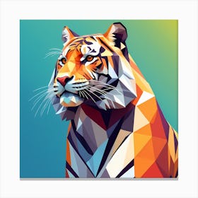 Polygonal Tiger Canvas Print