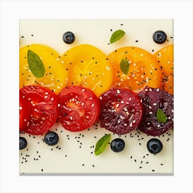 Colorful Fruits And Vegetables Canvas Print