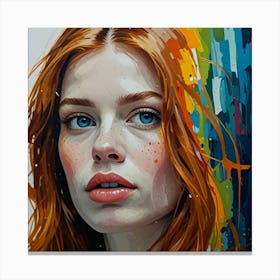 Portrait Of A Girl 1 Canvas Print