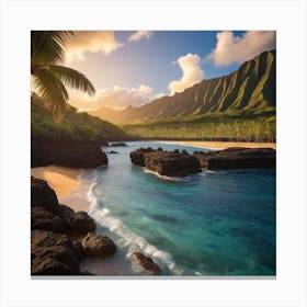 Hawaii At Sunset Canvas Print