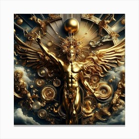 Golden Angel 9 Canvas Print