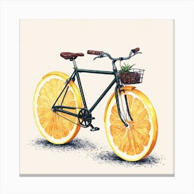 Orange Bicycle 9 Canvas Print