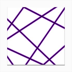 Purple Lines Canvas Print