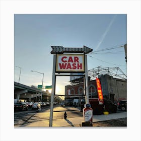 Car Wash In The Bronx Canvas Print