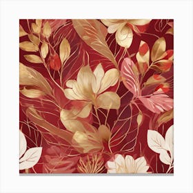 Seamless Floral Pattern Canvas Print