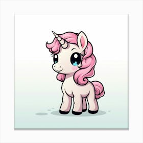 Cute Unicorn 166 Canvas Print