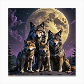 Wolf Family 2 Canvas Print