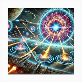 Lunar Rift Bombardment Array Alternate Dimensions Converted Canvas Print