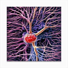 Brain And Spinal Cord 15 Canvas Print