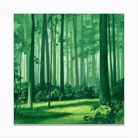 Green Forest 9 Canvas Print