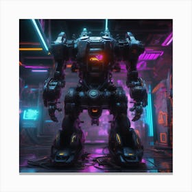 Futuristic Robot 77 Canvas Print