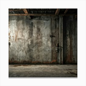 A Seasoned Concrete Wall Enduring The Test Of Time Under The Weight Of Distressed Textures Reveals (1) 2 Canvas Print