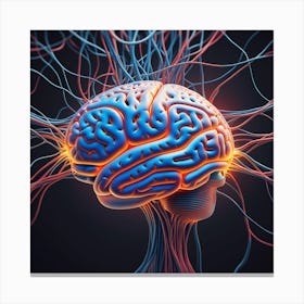 Brain 3d Illustration 5 Canvas Print