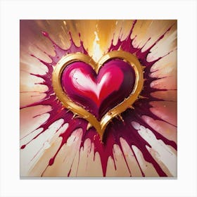 Heart Of Gold Canvas Print