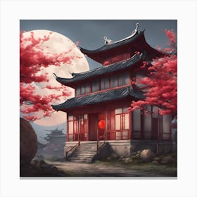 Asian Pagoda Canvas Print