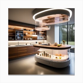 Futuristic Kitchen 2 Canvas Print