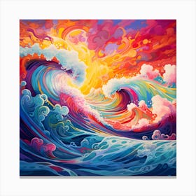 Wild Sea Waves Canvas Print