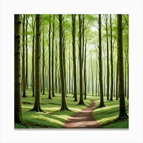 Birch Forest 10 Canvas Print