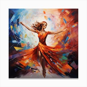 immersed in her own tune Canvas Print