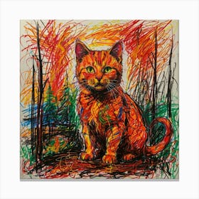 Orange Tabby Cat 2 Canvas Print