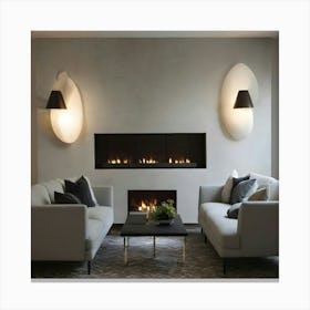 Modern Living Room 150 Canvas Print