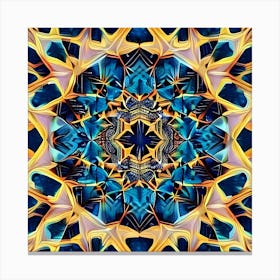 Abstract Fractal Mandala 2 Canvas Print