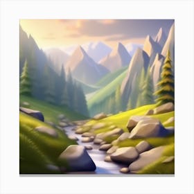 Landscape Painting 110 Canvas Print
