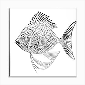 metal fish wall art 1 Canvas Print