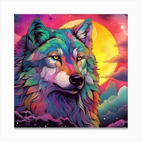 Wolf Painting 3 Canvas Print